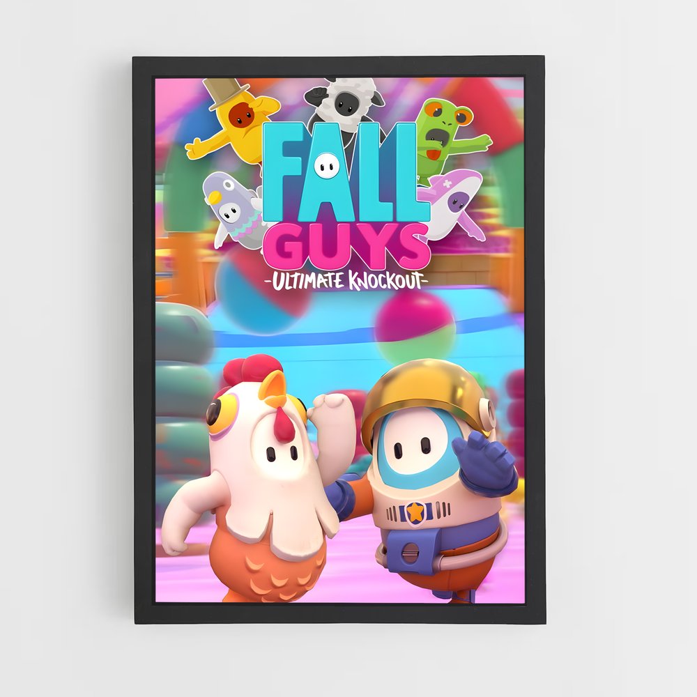 Poster Chutes Épiques – affiche Fall guys (vue 2)